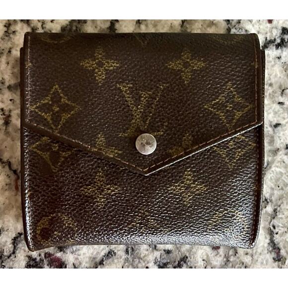 VINTAGE LOUIS VUITTON | Double Snap Monogram Bi-fold Wallet - Picture 1 of 16